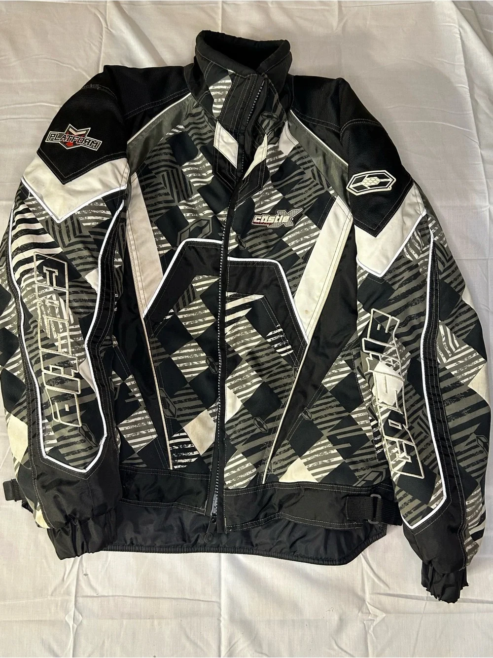 Castle X Racewear Textile Motorcycle Jacket Label L - Picture 1 of 3